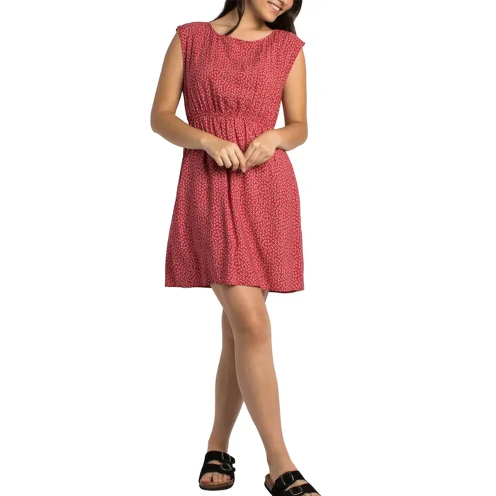 mySTYLE Women’s Printed Cap Sleeve Dress