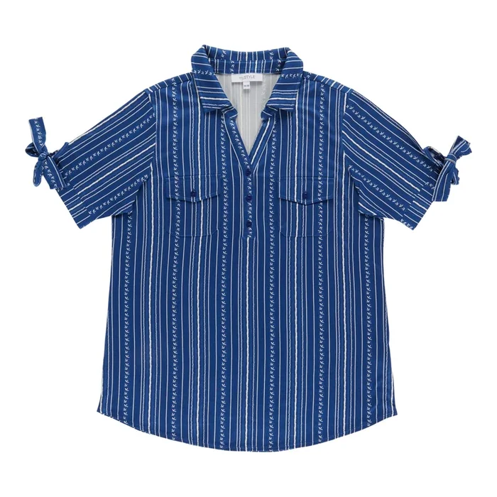 mySTYLE Women’s Printed Tie Sleeve Top