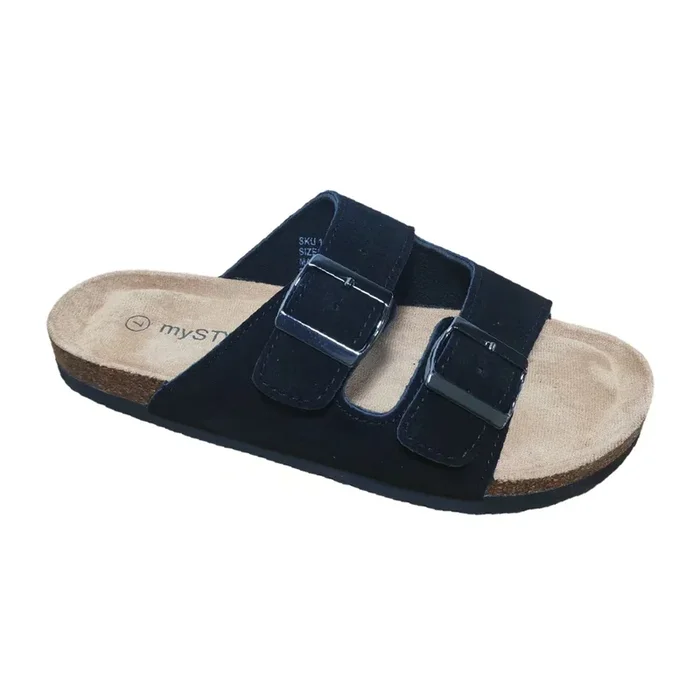 mySTYLE Women’s Suede Footbeds, Black