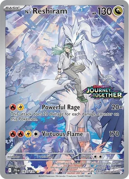 N’s Reshiram – 167/159 (Journey Together Stamped) (167/159) (MCAP)