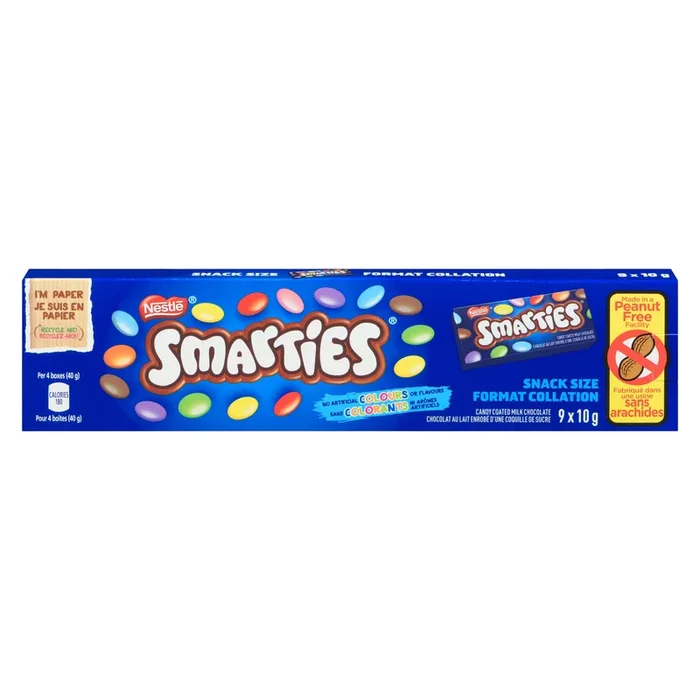 Nestle Smarties Snack Size, 9-Pack