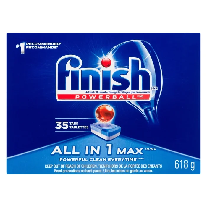 Nettoyant pour lave-vaisselle Tout en 1 Max Powerball de Finish, emb. de 35 – 618 g