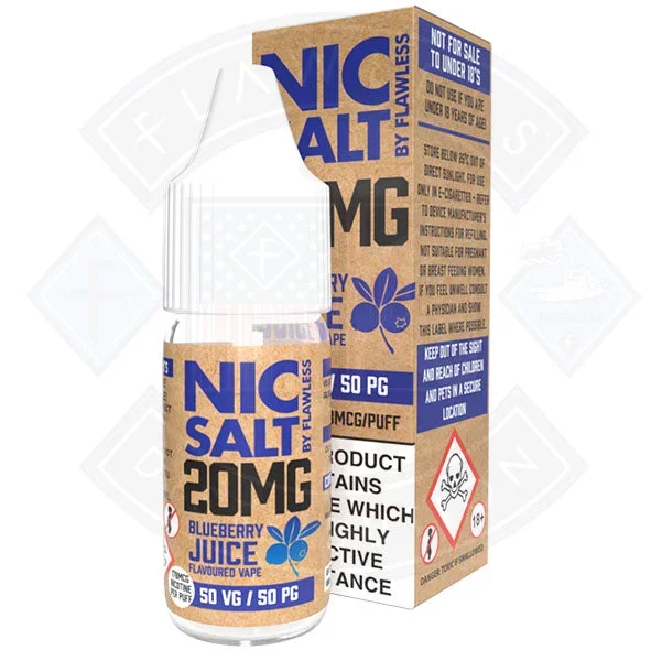 Nic Salt – Blueberry Juice 10ml By Flawless