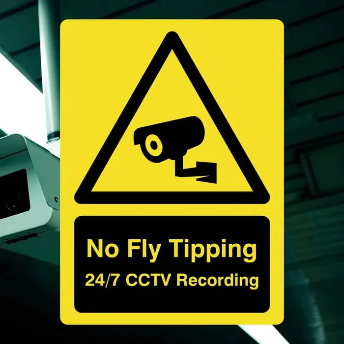 No Fly Tipping CCTV Sign v3