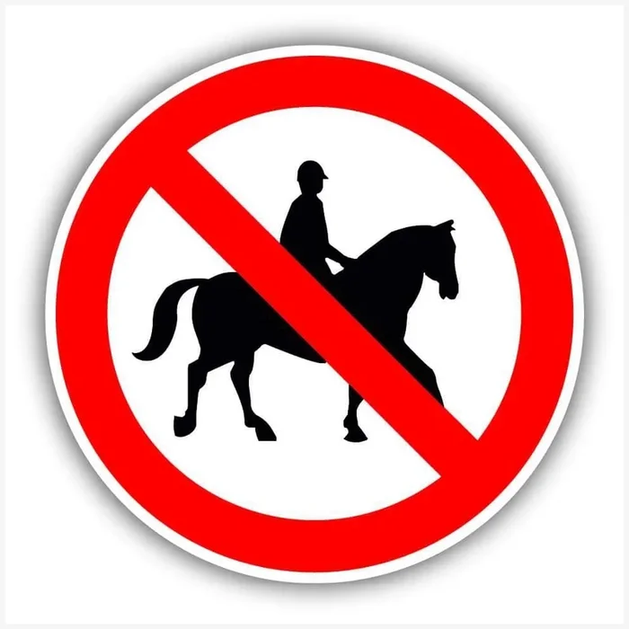 No Horses Waymarker