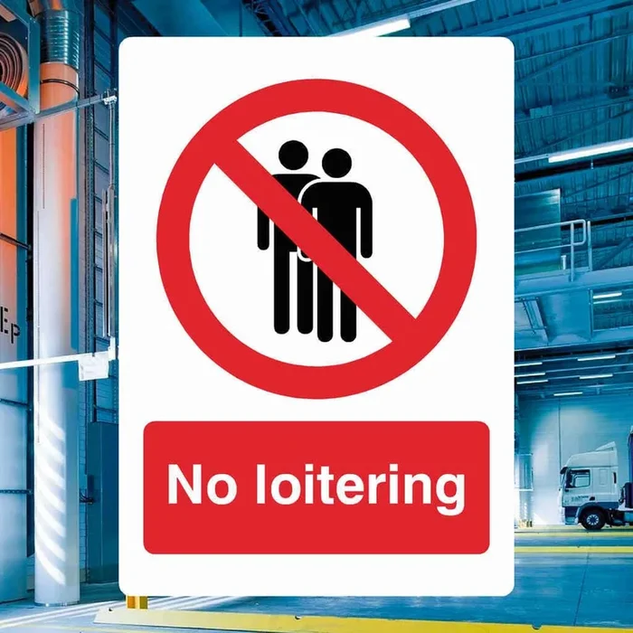 No Loitering Sign