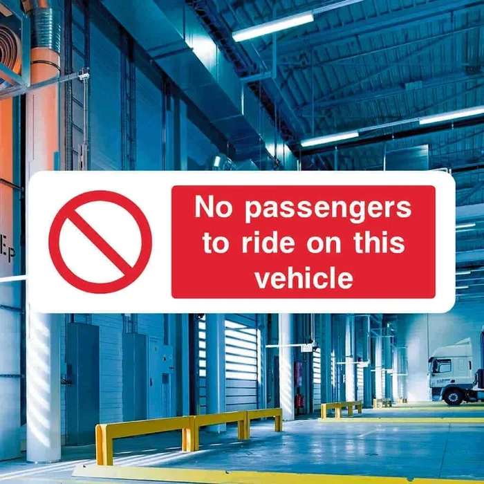 No Passengers Sign