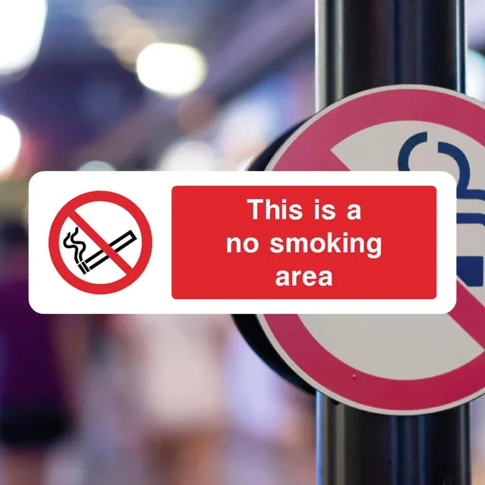 No Smoking Area Sign v2