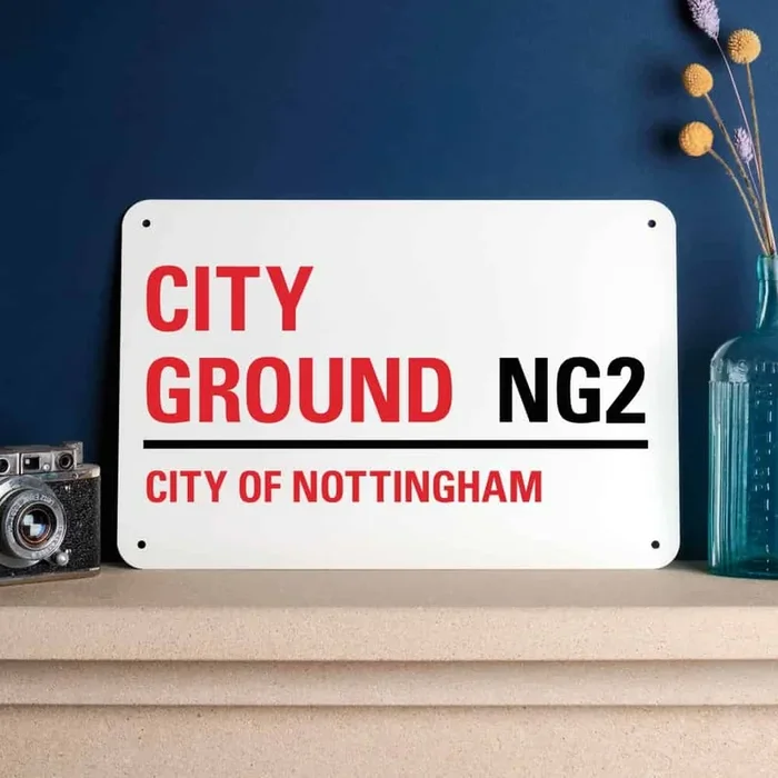 Nottingham Forest Football Stadium Street Sign