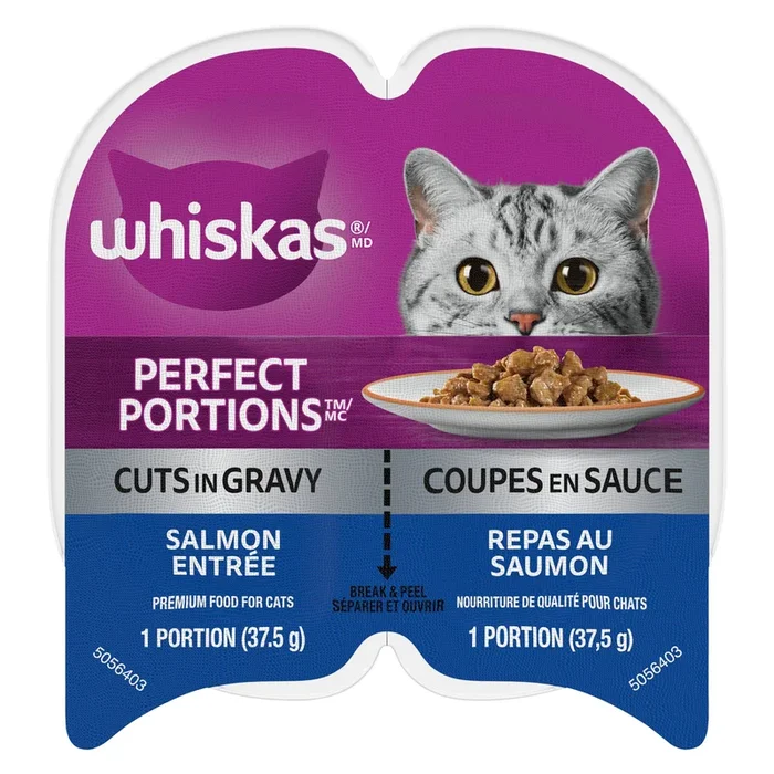 Nourriture pour chats Whiskas Perfect Portions repas au saumon