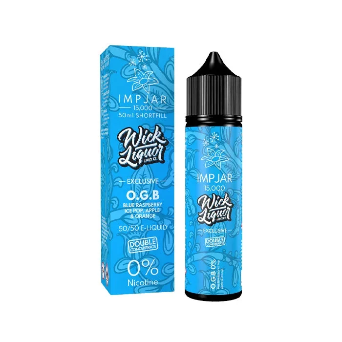 O.G.B 50ml Shortfill E-Liquid by Imp Jar & Wick Liquor