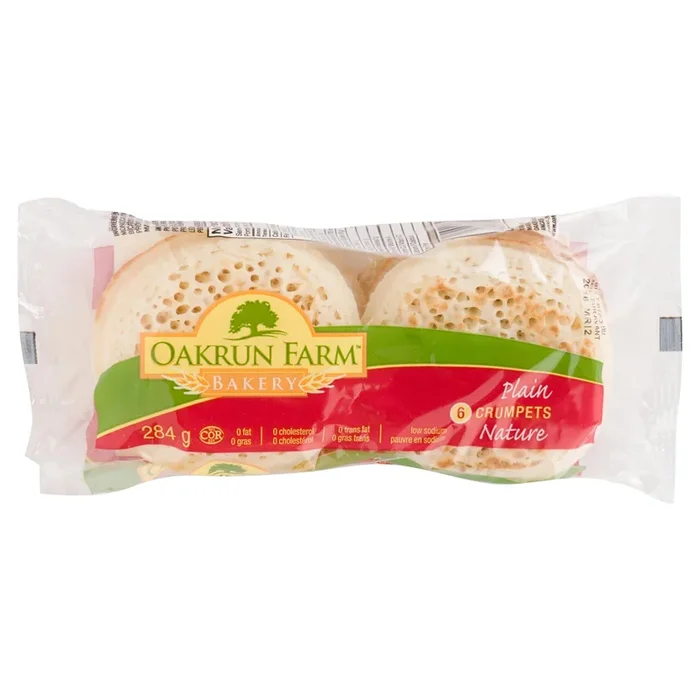 Oakrun Farm Bakery Plain Crumpets 6pk. – 284g
