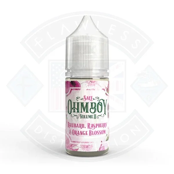 Ohm Boy – Volume II – Rhubarb, Raspberry & Orange Blossom 10ml Salt