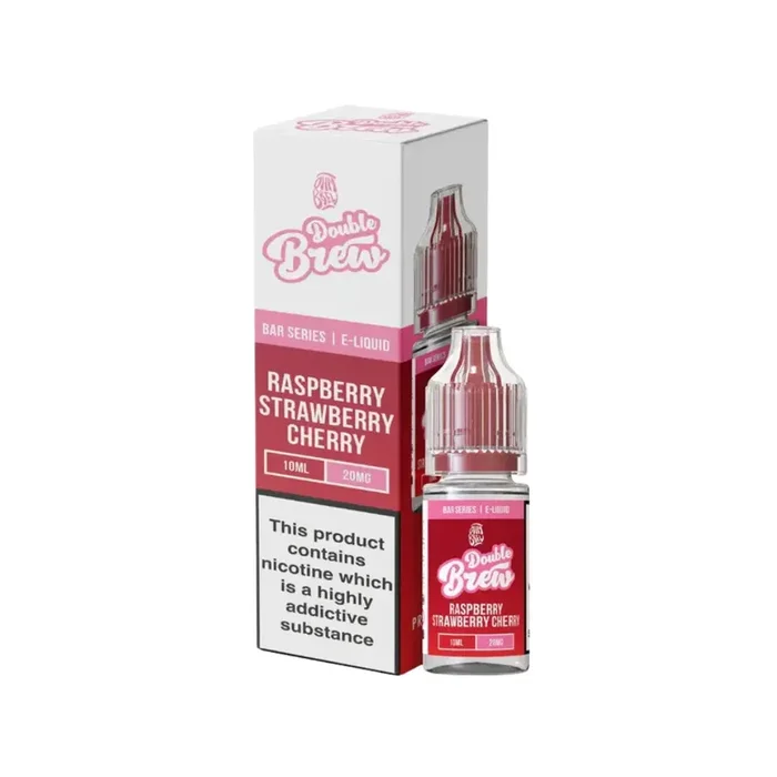 Ohm Brew Double Brew Raspberry Strawberry Cherry 10ml Nic Salt E-liquid