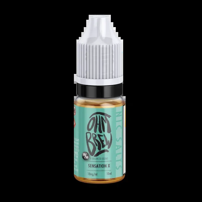 Ohm Brew Sensation X 50/50 Nic Salt E-Liquid