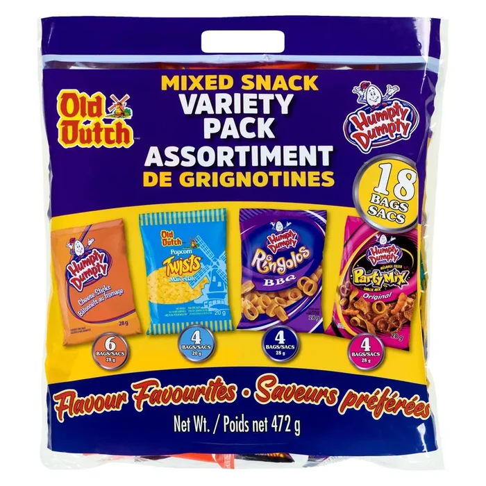Old Dutch Mixed Snack Variety Pack, 18-Bags, 472-g