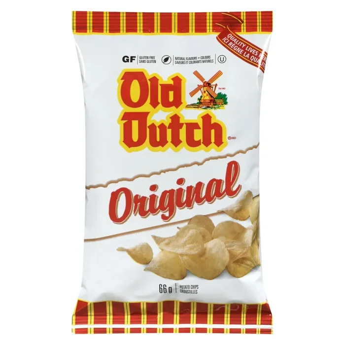 Old Dutch Original Potato Chips, 66 g