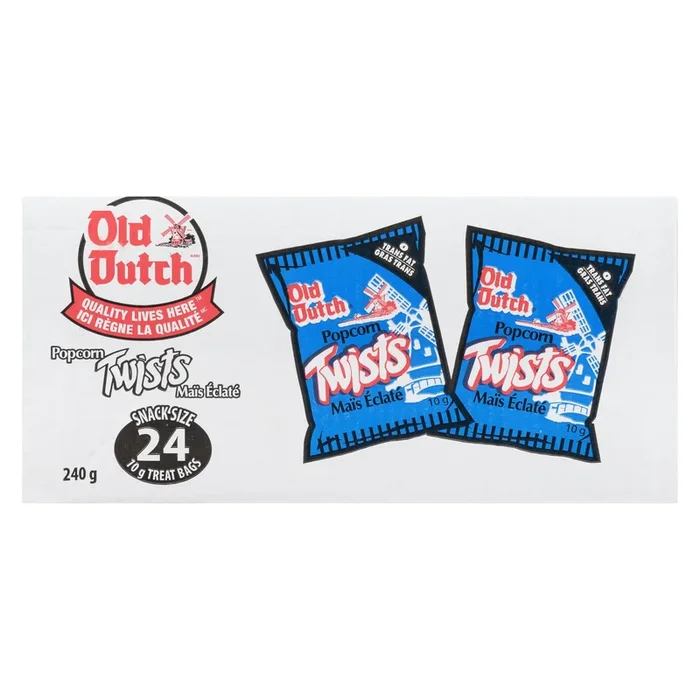 Old Dutch Popcorn Twists Bags 24pk. – 240g