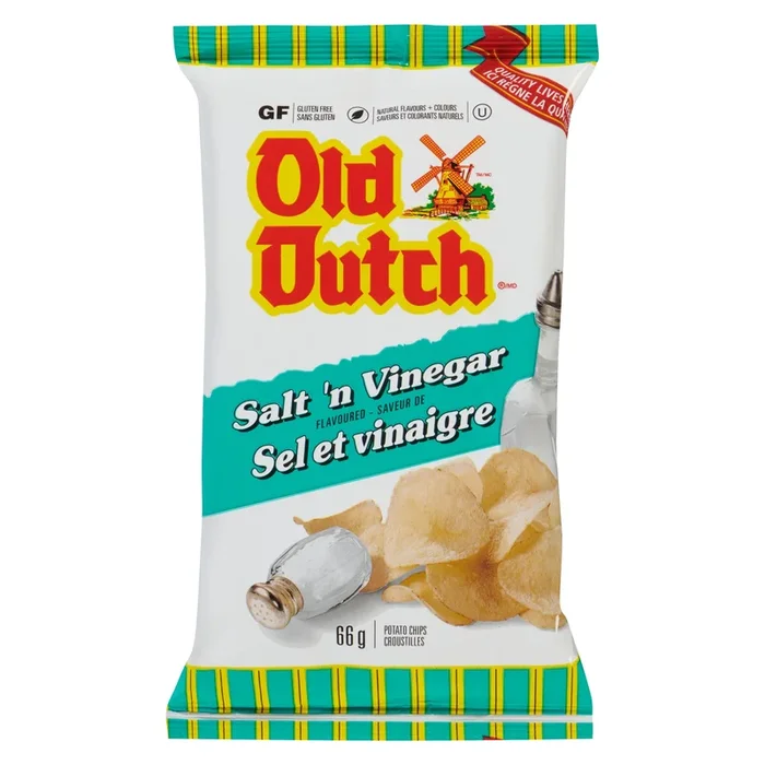 Old Dutch Potato Chips Salt ‘n Vinegar, 66 g