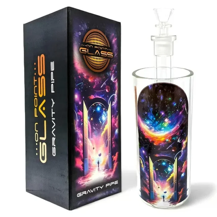 On Point Glass – 8″ Galactic Gateway Gravity Water Pipe | Cosmic Design