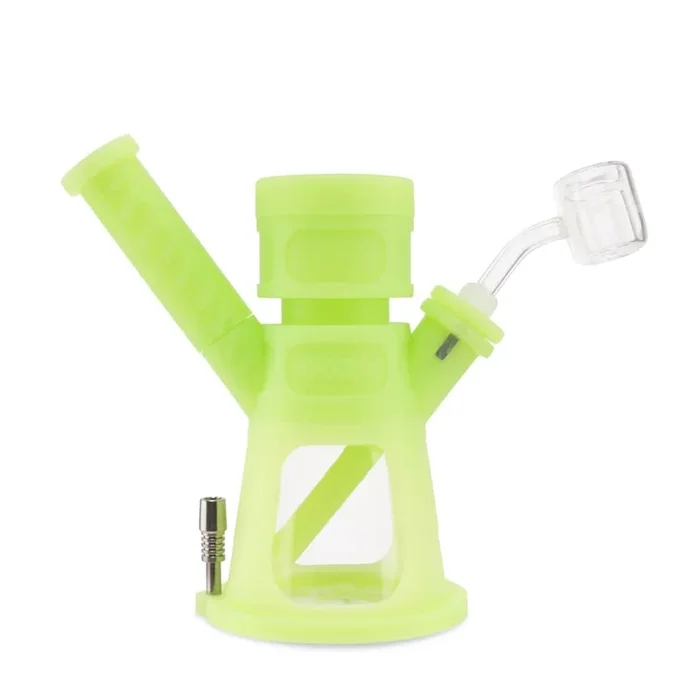 Ooze Hyborg Silicone Glass 4-in-1 Hybrid Water Pipe and Nectar Collector