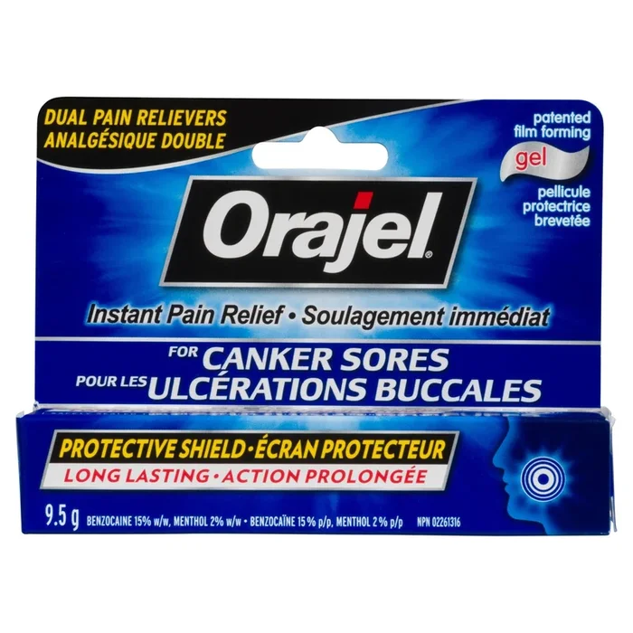 Orajel Instant Pain Relief for Canker Sores Gel, 9.5 g