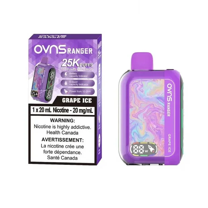 OVNS Ranger 25K Disposable – Grape Ice (ON)