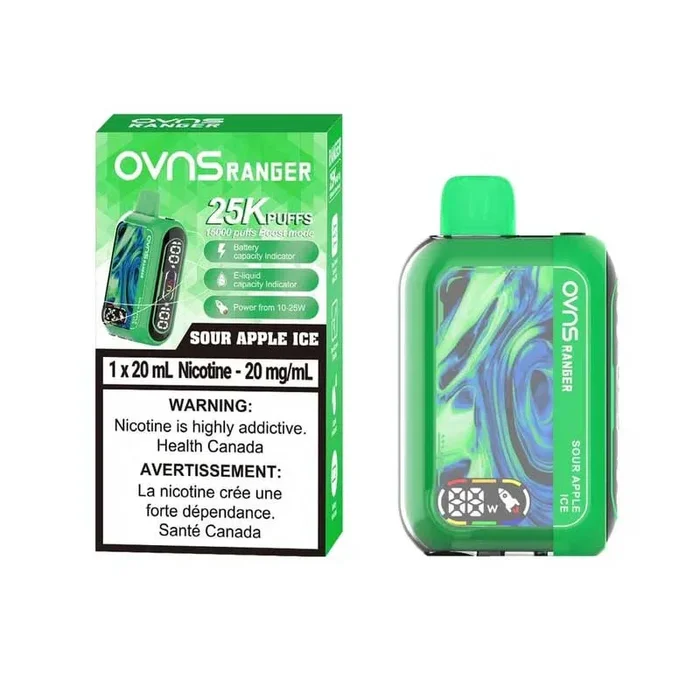 OVNS Ranger 25K Disposable – Sour Apple Ice