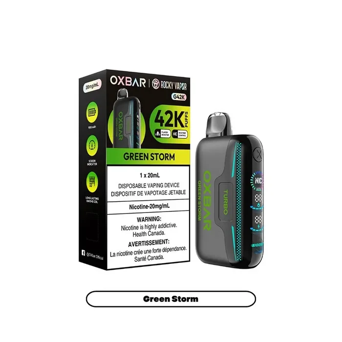 OXBAR G42K Disposable – Green Storm (ON)