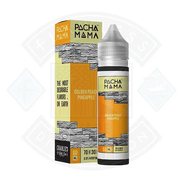 Pacha Mama Golden Peach Pineapple 50ml 0mg shortfill e-liquid