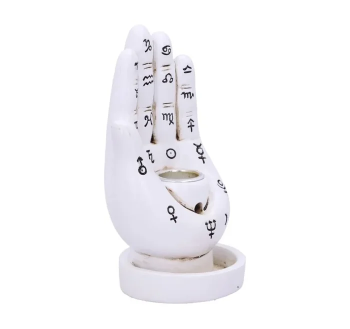 Palmistry Hand Backflow Incense Burner 4.75”