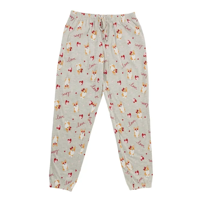 Pantalon de pyjama de style jogging en tricot de coton Carisma pour femmes