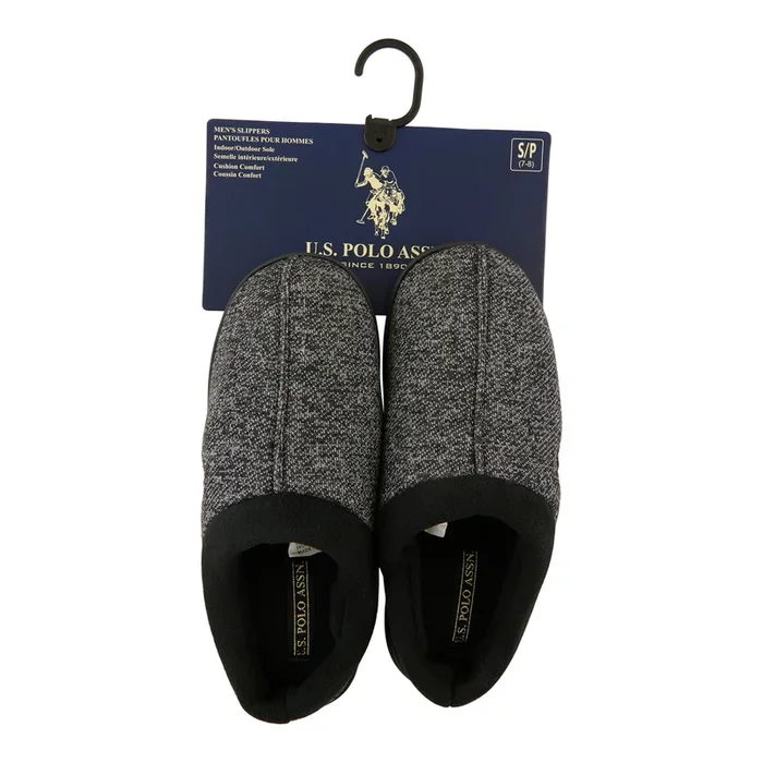 Pantoufles-mules confortables U.S. Polo pour hommes