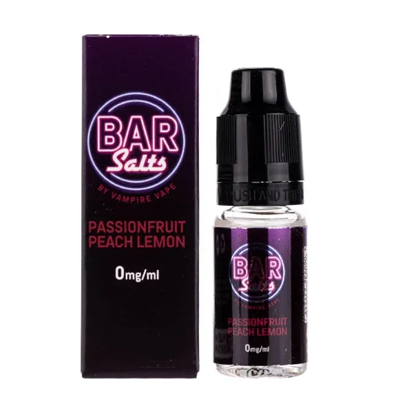 Passionfruit Peach Lemon Nic Salt E-Liquid by Vampire Vape Bar Salts