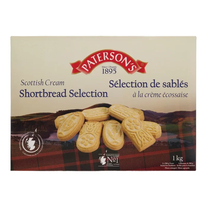 Patterson’s Scottish Heritage Shortbread Assortment, 1 kg