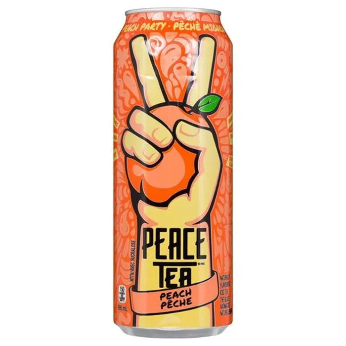 Peace Tea Naturally Flavoured Peach Iced Tea, 695-ml