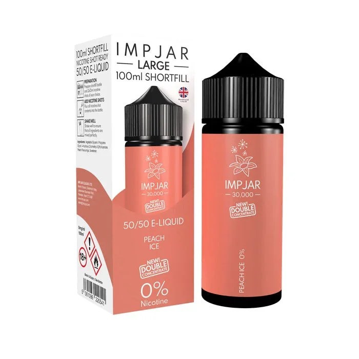 Peach Ice 100ml Shortfill by Imp Jar Large
