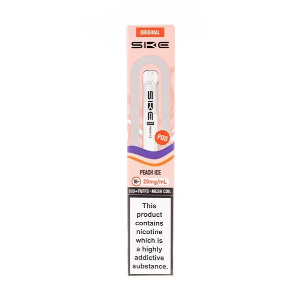 Peach Ice Crystal Bar 600 Prefilled Pod by SKE