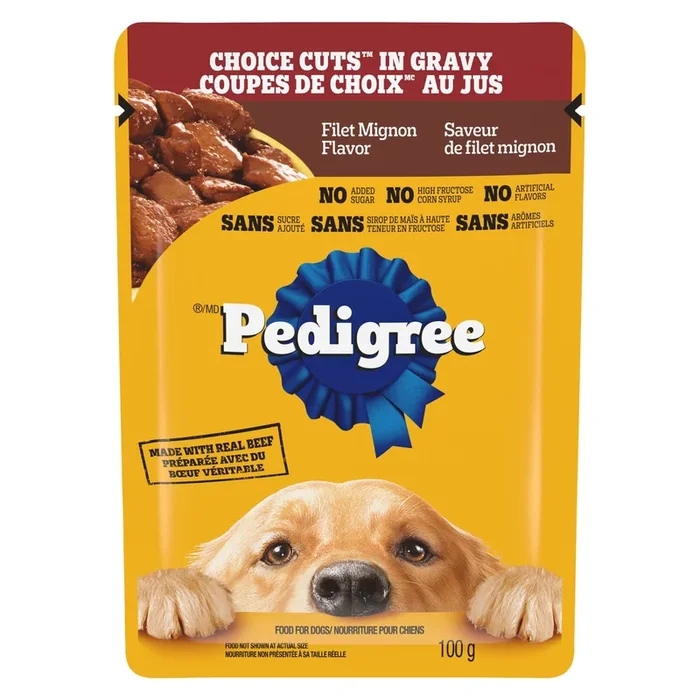 Pedigree Choice Cuts in Gravy, Filet Mignon, 100 g