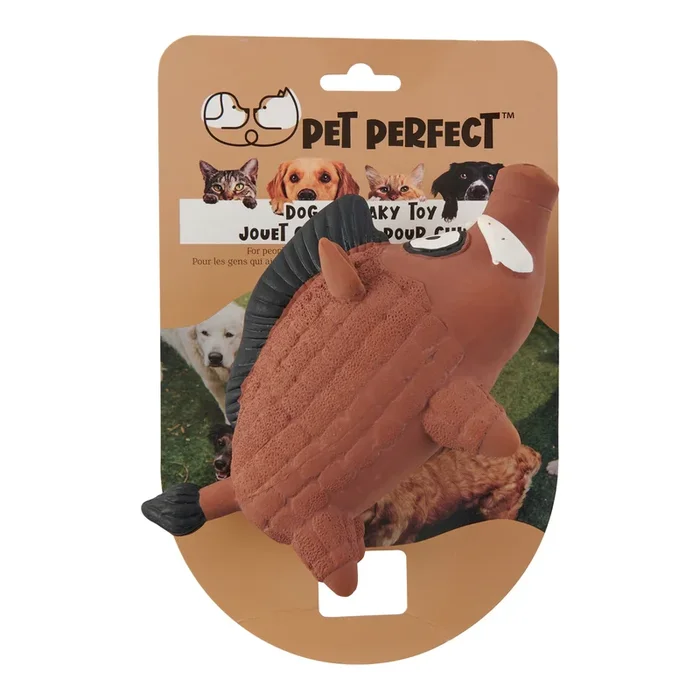 Pet Perfect Rubber Squeaky Dog Toy, 7.5-in, Assorted