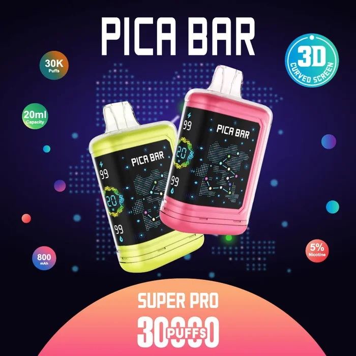 PICA BAR Super Pro 30K Puff Disposable Device – 30000 Puffs
