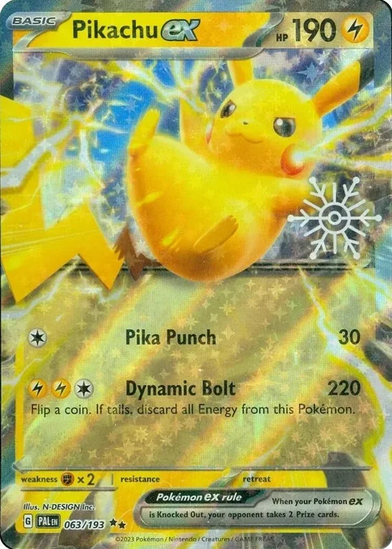 Pikachu ex (Holiday Calendar) (063/193) (MCAP)