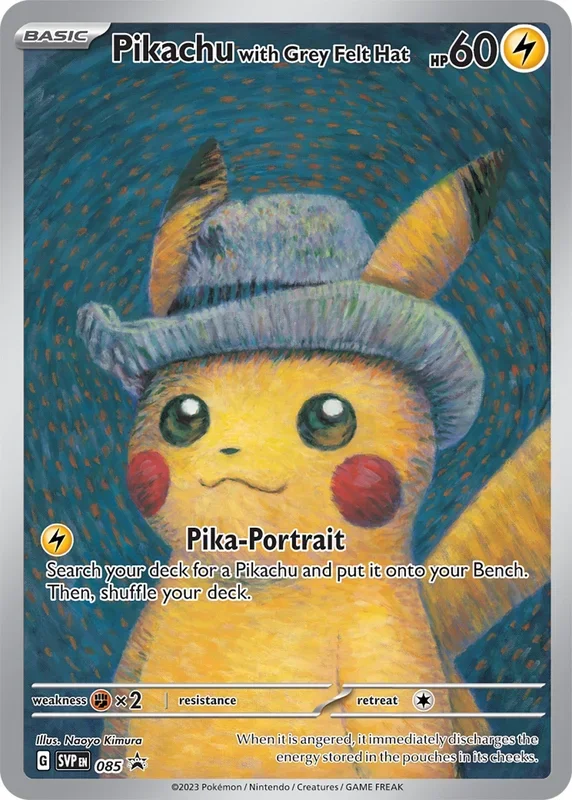 Pikachu with Grey Felt Hat (085) (SVP)