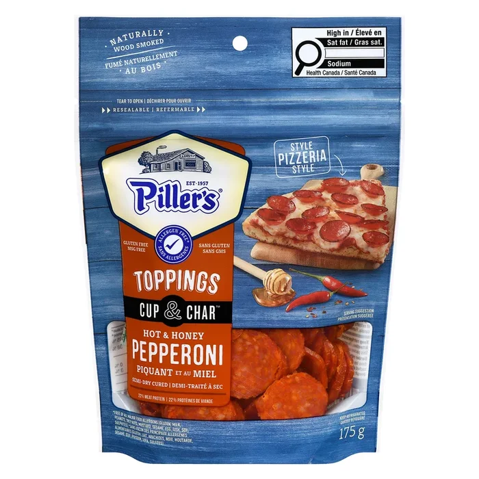 Piller’s Toppings Pepperoni Piquant et au Miel, 175 g