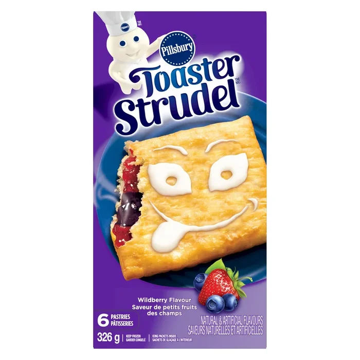 Pillsbury Wildberry Toaster Strudel, 6-Pack, 326 g