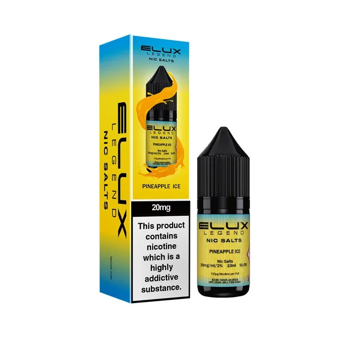 Pineapple Ice 10ml Nic Salt E-Liquid by Elux Legend