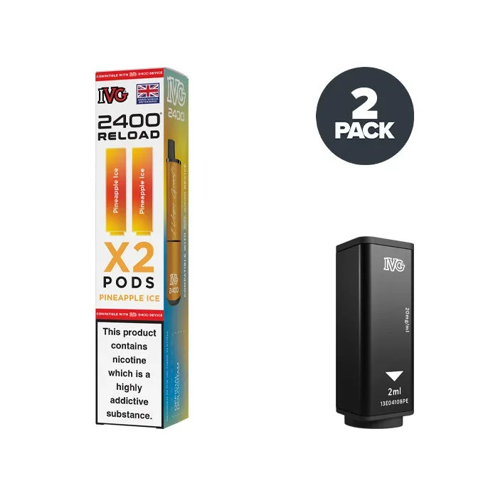 Pineapple Ice IVG 2400 Reload 2 in 1 Prefilled Pods