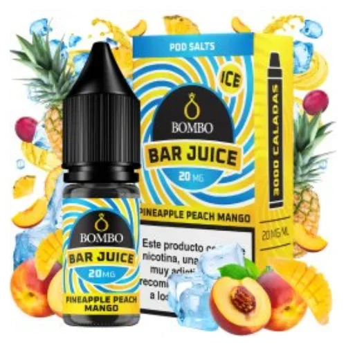 Pineapple Peach Mango Ice 10ml (Sales de nicotina) (Bar Juice by Bombo)