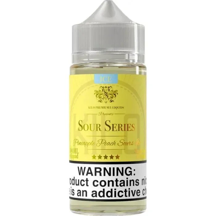 Pineapple Peach Sours Ice E-Liquid by Kilo Sour Series