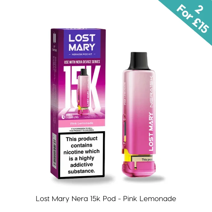 Pink Lemonade – Lost Mary Nera 15K Prefilled Pods